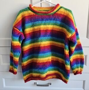Yeti Multicolor Striped Women's Sweater